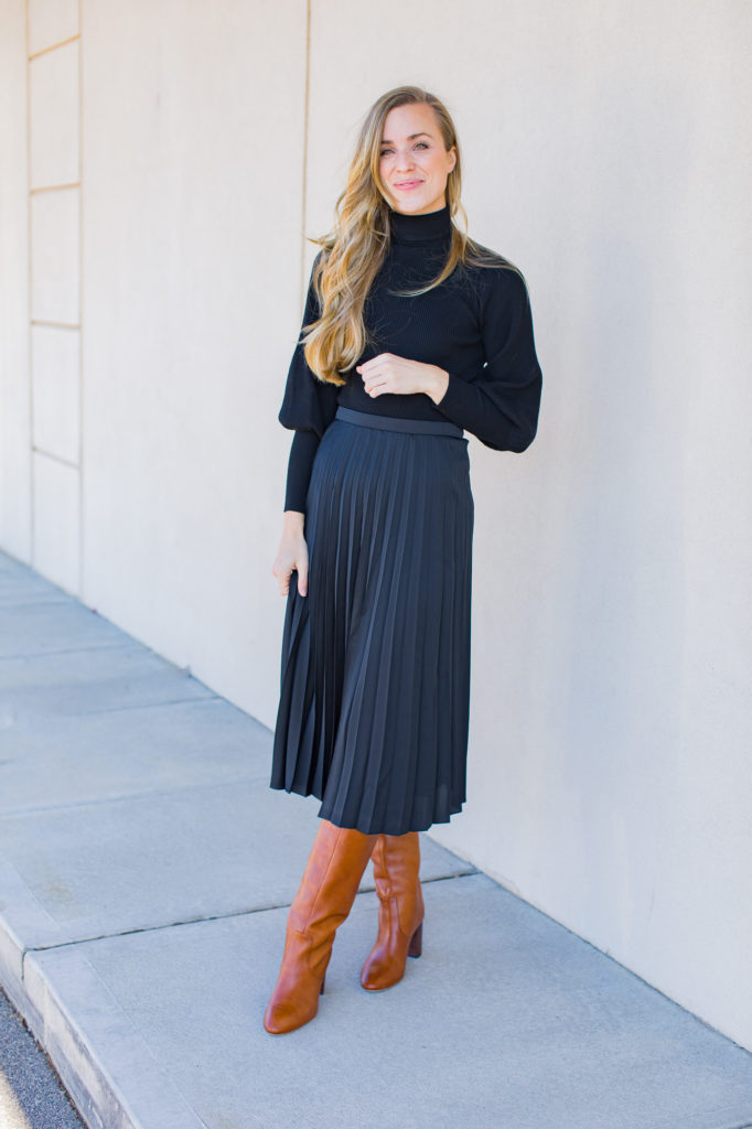 Dressy fall date night outfit