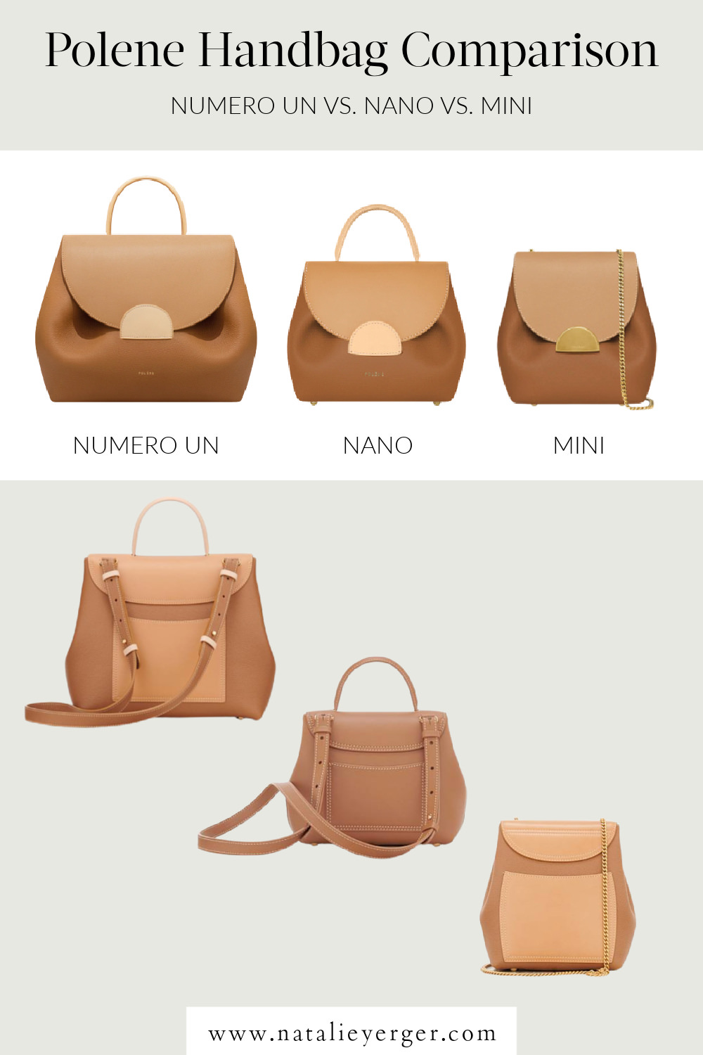 Polene Numero Un Nano Leather Bag