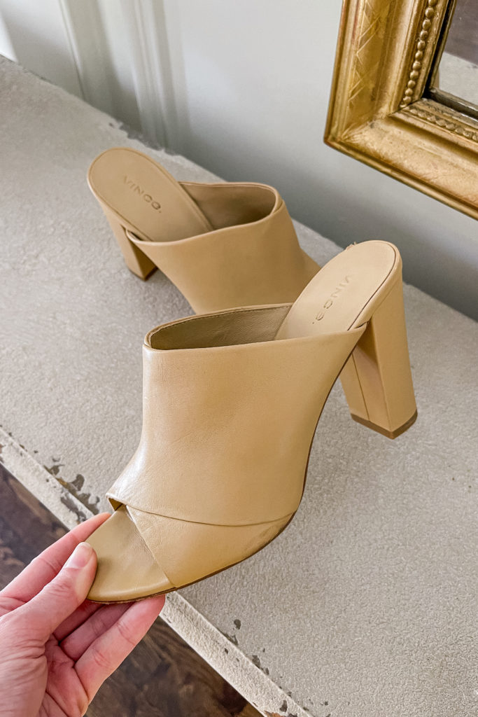 nude heeled mules best spring shoes for women