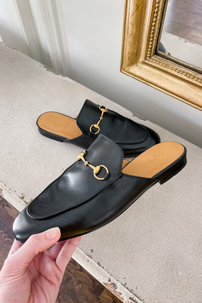 gucci princetown loafers in black