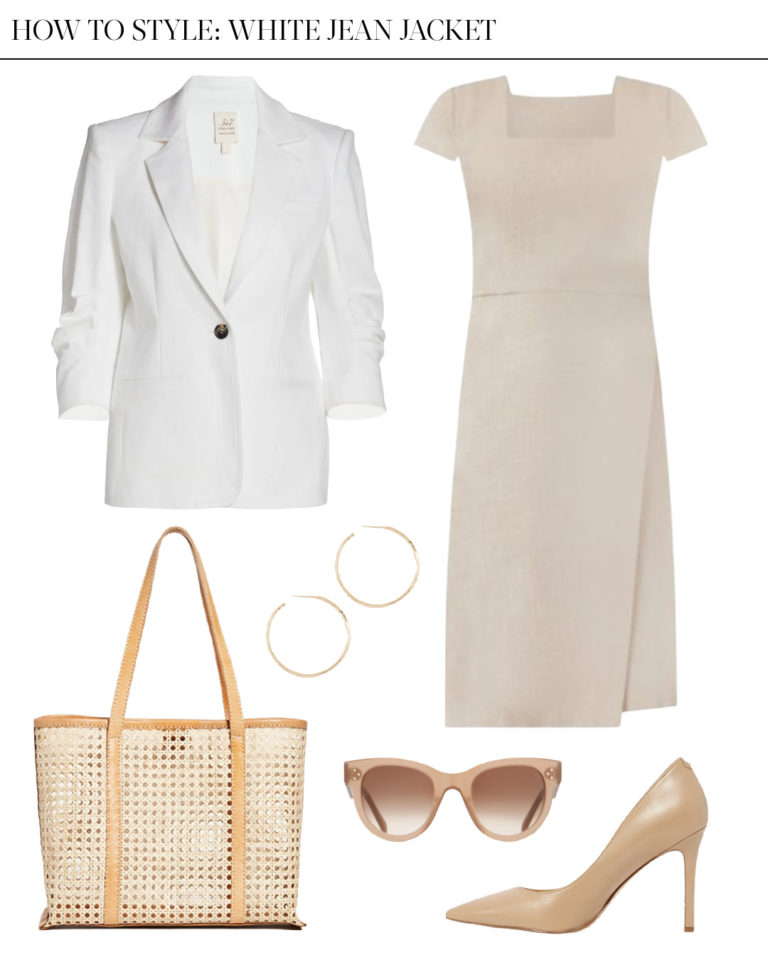 9 Ways to Wear a White Jean Jacket Natalie Yerger