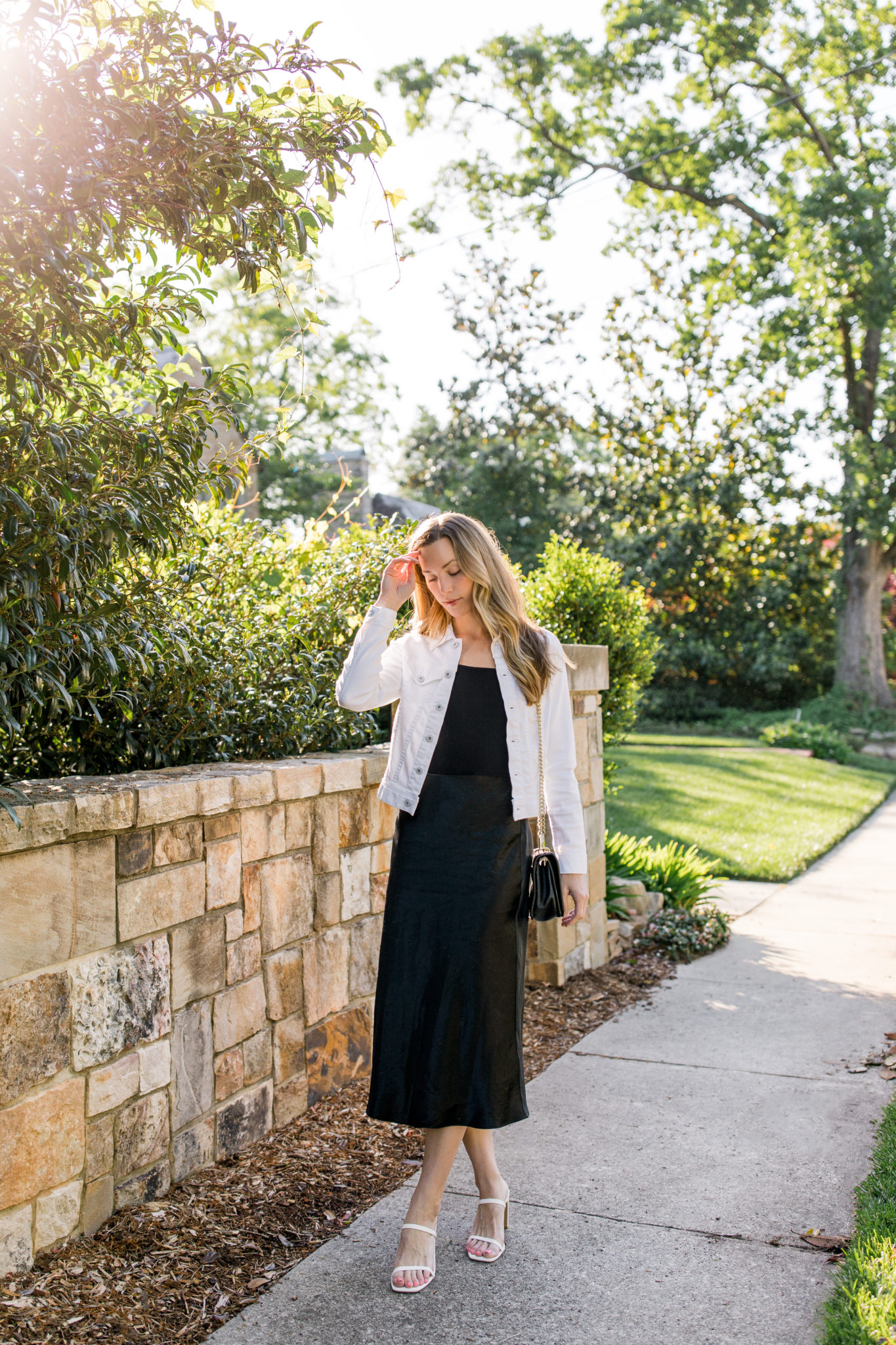 9 Ways to Wear a White Jean Jacket Natalie Yerger