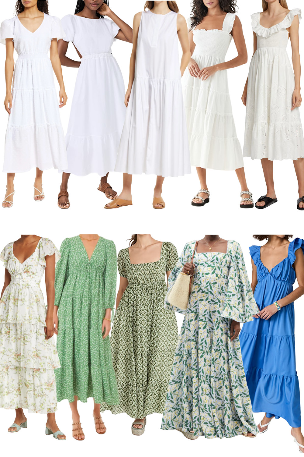 Types of 2025 flowy dresses