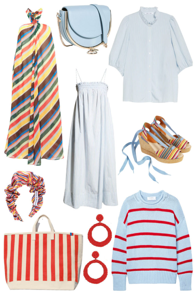 affordable striped blue summer clothes