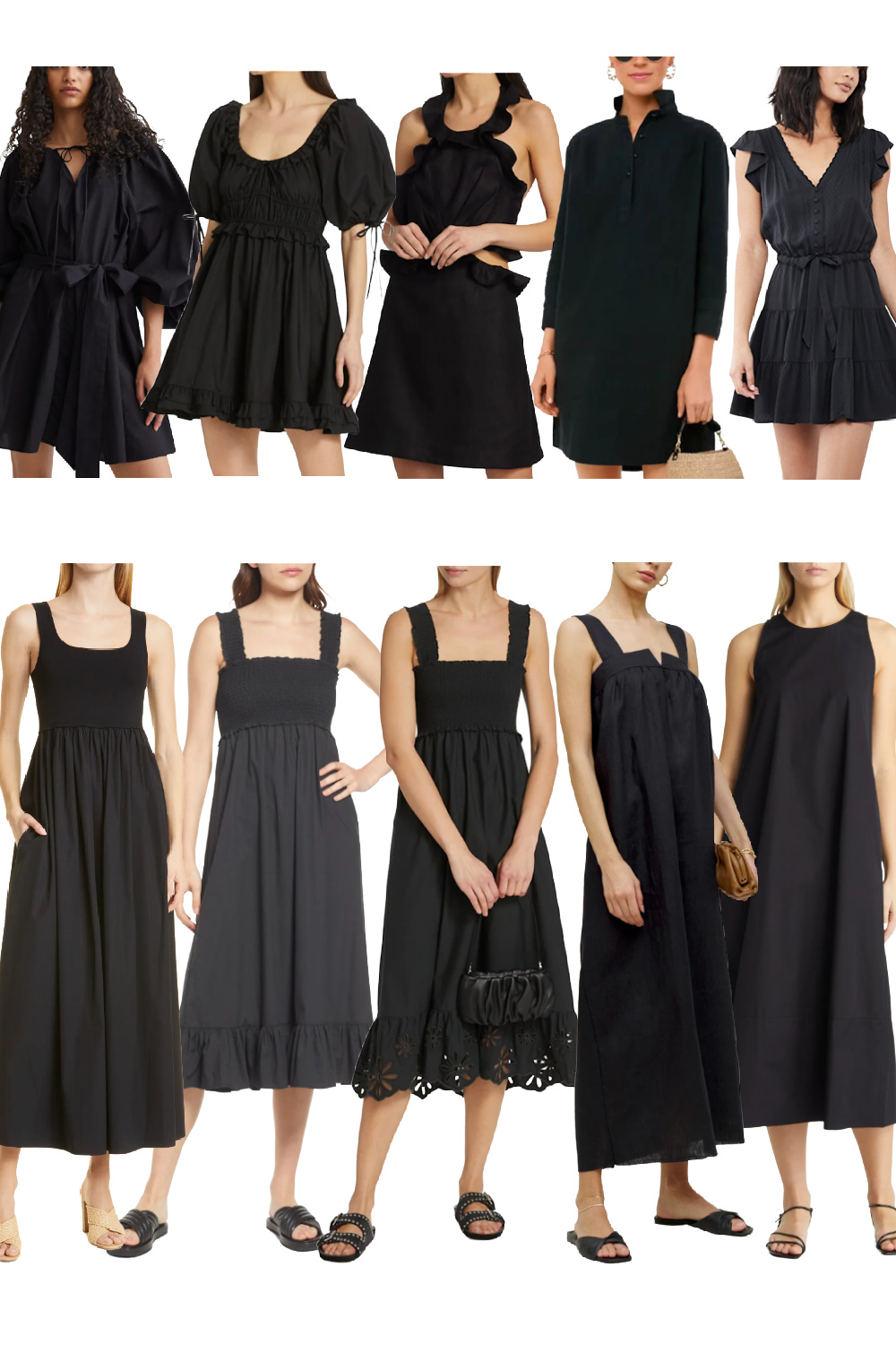 How to Style a Black Dress for Summer