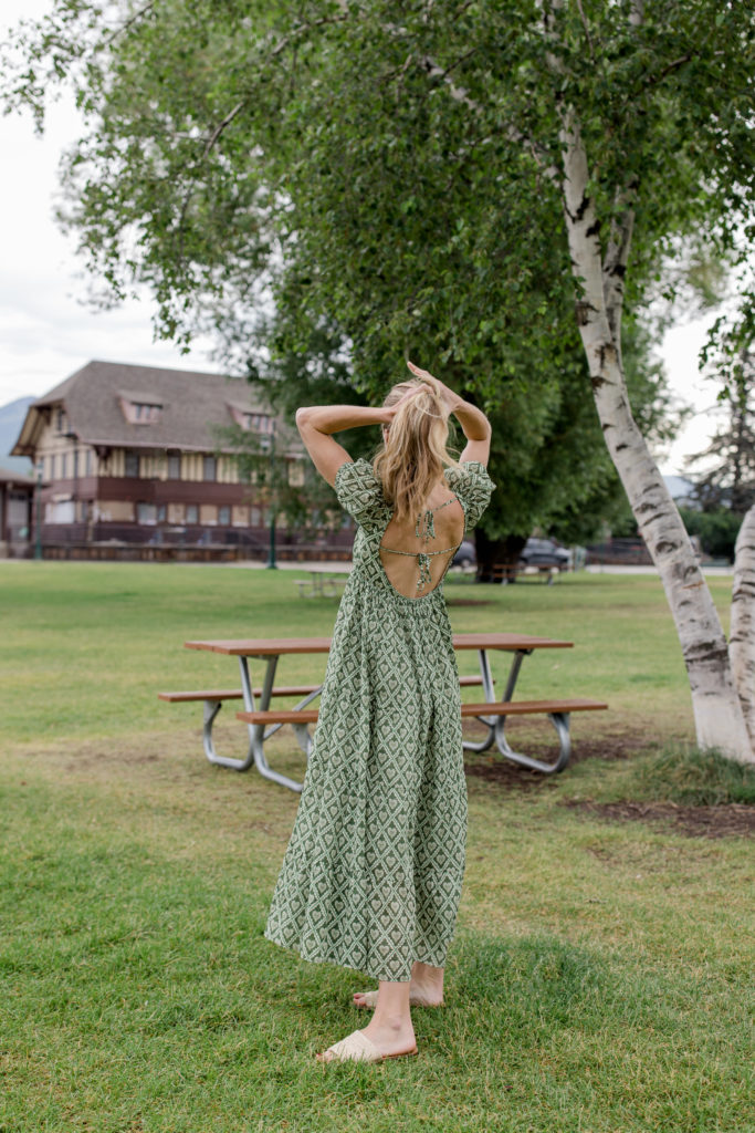 long flowy dress outfit