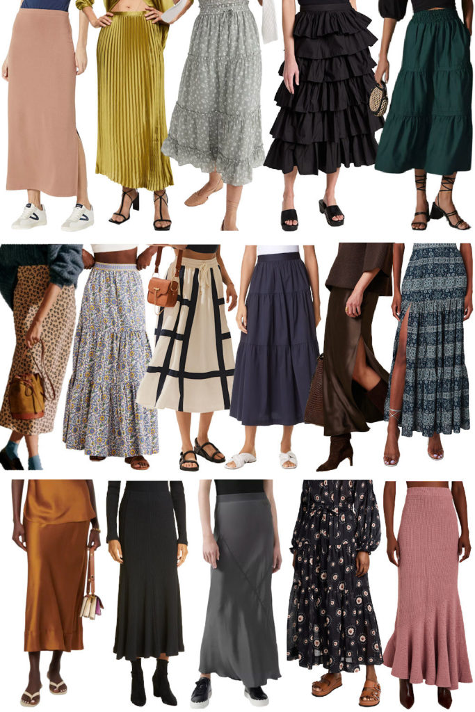 Top 16 Fall Maxi Skirts At Every Price Point (& How to Wear Them ...