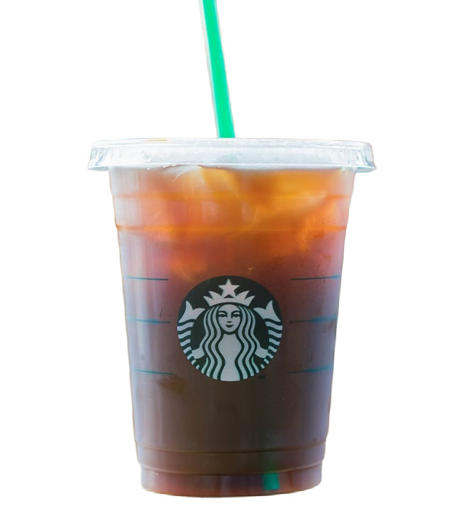 healthy starbucks drinks iced coffee with syrup