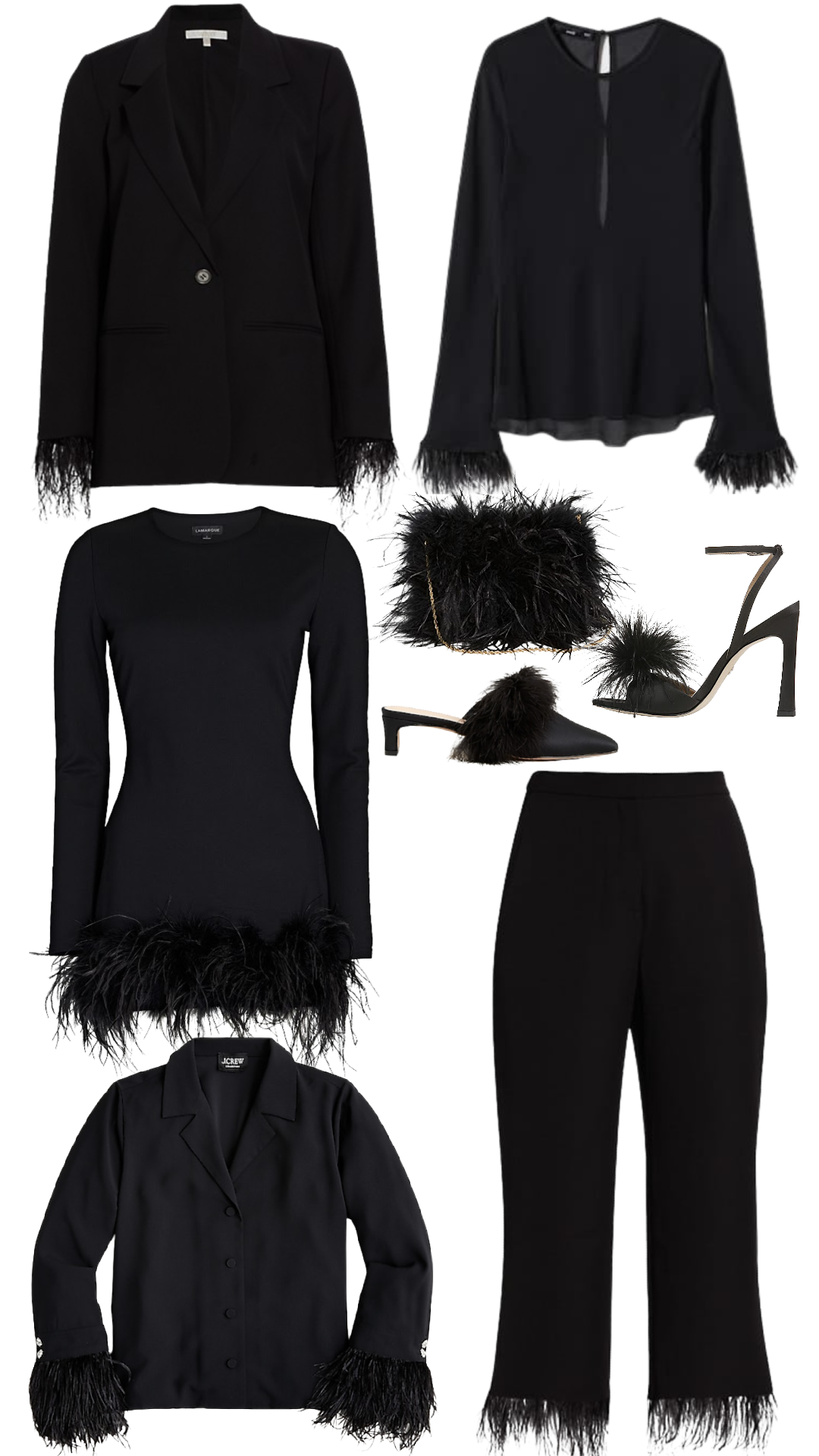 30 Feathered Pieces for Holiday Parties