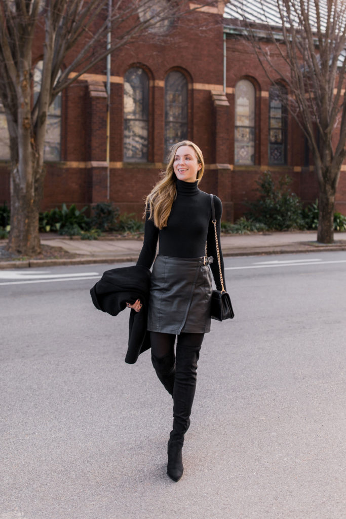 10 Ways to Style a Basic Black Turtleneck | Natalie Yerger