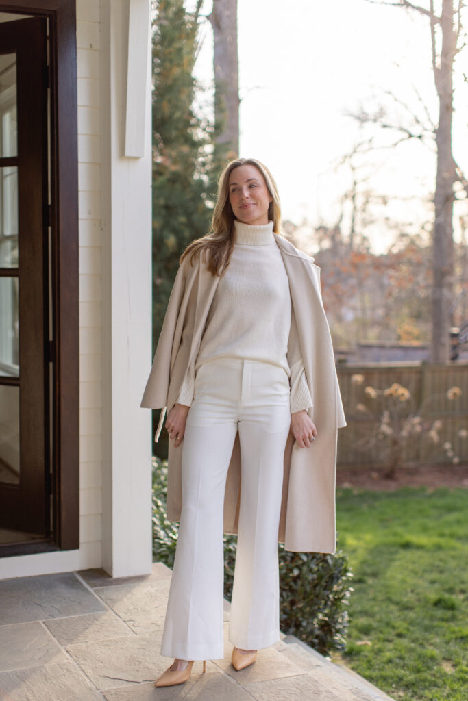 Winter White Pants Outfit