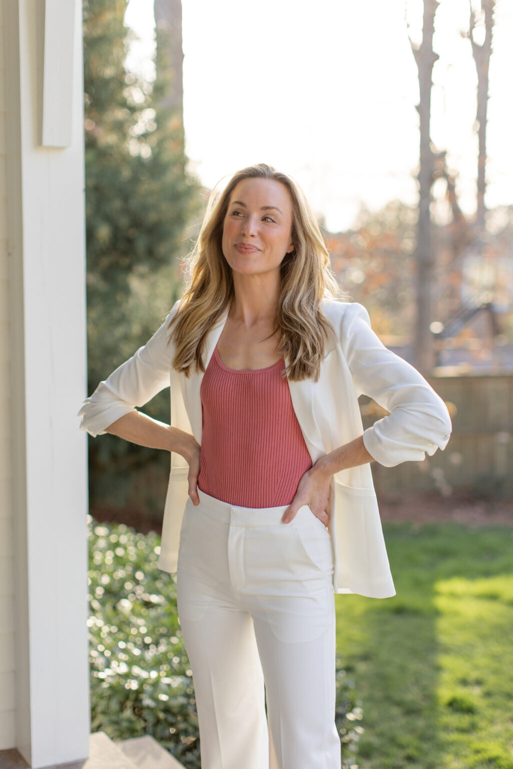 2 Fresh Ways to Style White Pants for Winter Natalie Yerger