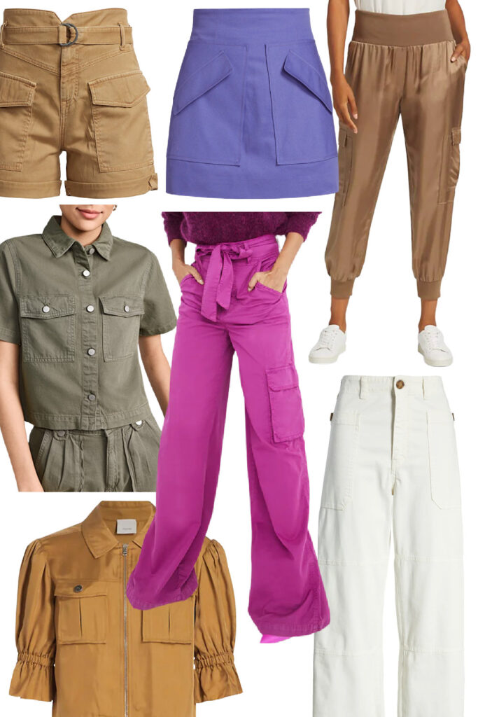 spring summer 2023 fashion trends cargo pants and pockets