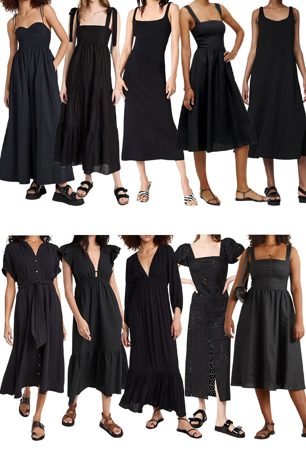 10 Black Summer Dresses: Try on and Review