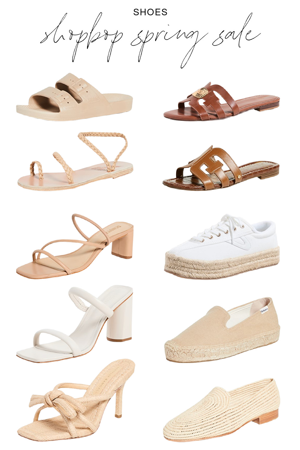 sandals and sneakers at the shopbop sale spring 2023