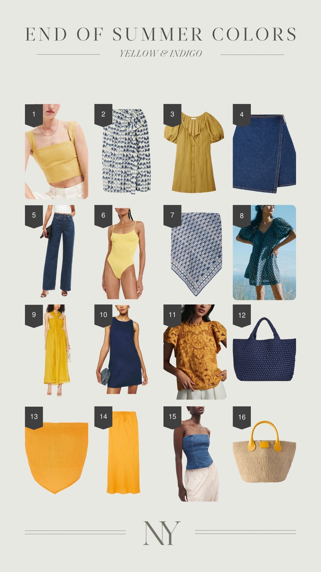 How to Wear Blue and Yellow Together: Blue and Outfit Ideas