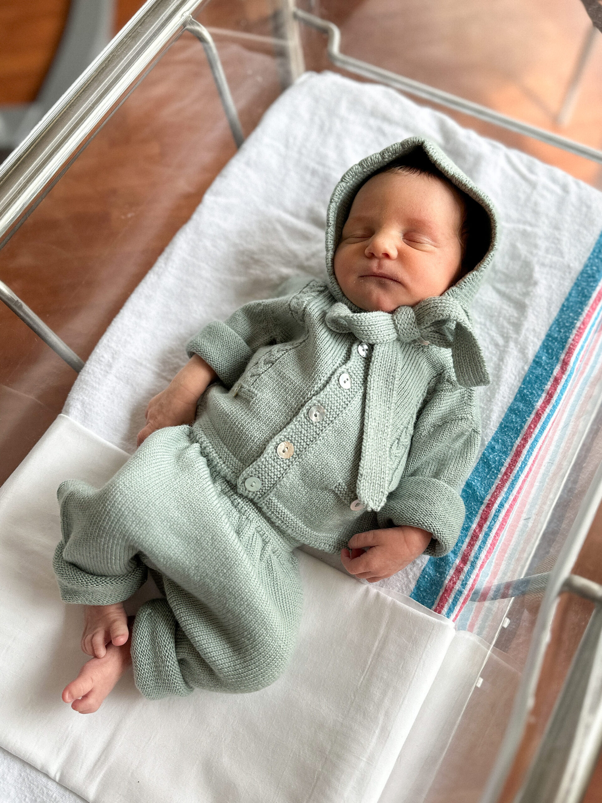 Preemie Baby Boy Clothes knit set